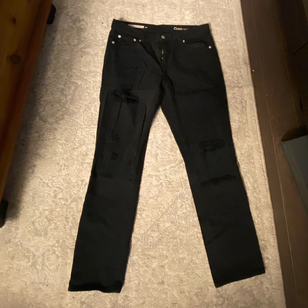 GAP Ripped Black Jeans - Picture 4 of 5